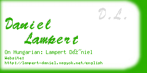 daniel lampert business card